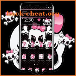 Pink Cute Skull Theme icon