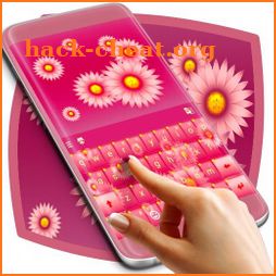 Pink Daisy Keyboard Theme icon
