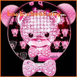 Pink Diamond Bear Keyboard icon