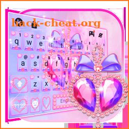 Pink Diamond Bowknot Keyboard Theme icon