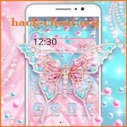 Pink Diamond Butterfly Gravity Theme icon