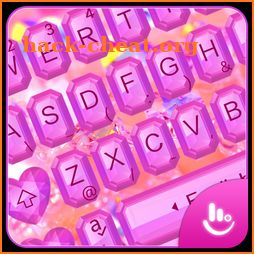 Pink Diamond Heart Keyboard Theme icon