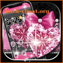 Pink Diamond Love Heart Theme icon