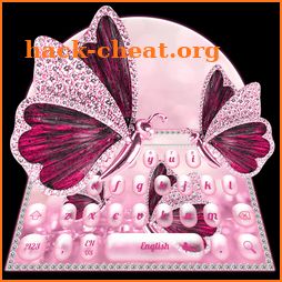 Pink Diamond Luxury Butterfly Keyboard icon