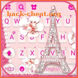 Pink Diamond Paris Keyboard Background icon
