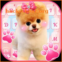 Pink Dog Pet Keyboard icon