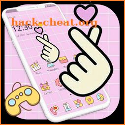 Pink Finger Love Romantic Theme icon
