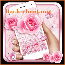 Pink Flower Diamond keyboard icon