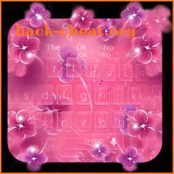 Pink Flower Keybaord icon