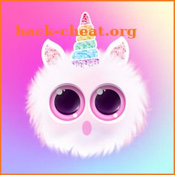 Pink Fluffy Unicorn - Cute Moving Background icon