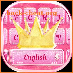 Pink Fur Princess Keyboard icon