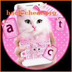 Pink Furry Kitty Keyboard icon