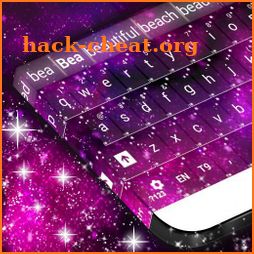 Pink Galaxy Keyboard icon