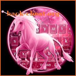 Pink Galaxy Unicorn Keyboard Theme icon