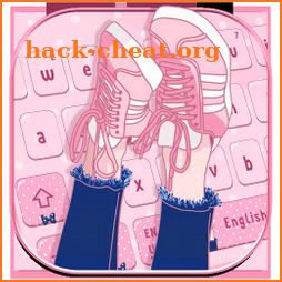 Pink Girl Love Keyboard Theme icon