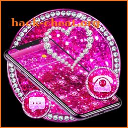 Pink Glitter Diamond Theme icon