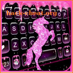 Pink Glitter Unicorn2 Keyboard Theme icon