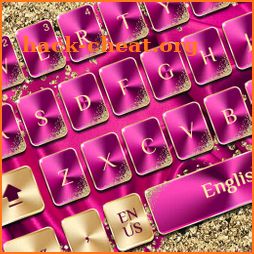 Pink Gold Luxury keyboard icon