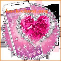 Pink Heart Diamond Theme💞💞 icon