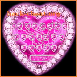 Pink Heart Keyboard Theme icon