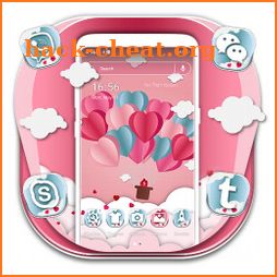 Pink Heart Love Launcher Theme icon