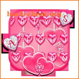 Pink Hearts Keyboard Theme icon