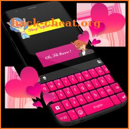 Pink Keyboard For WhatsApp icon