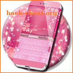 Pink Keyboard Rose Theme icon