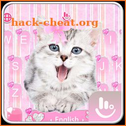 Pink Kitty Keyboard Theme icon