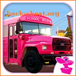 Pink Lady School Bus Driver icon