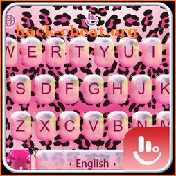 Pink Leopard Grain Keyboard Theme icon