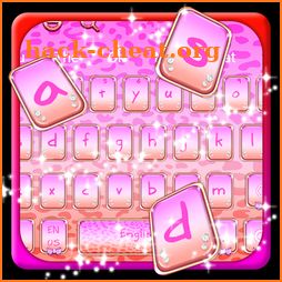 Pink Leopard Keyboard icon
