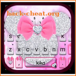 Pink Minny Bow Keyboard Theme icon