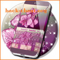 Pink Orchid Keyboard Theme icon