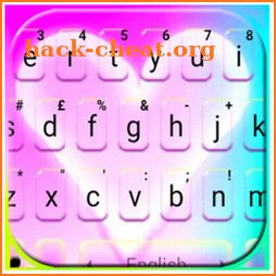 Pink Pastel Heart Keyboard Theme icon