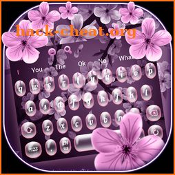 Pink Peach Blossom Keyboard icon