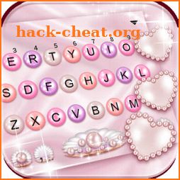 Pink Pearl Luxury Heart Keyboard Theme icon