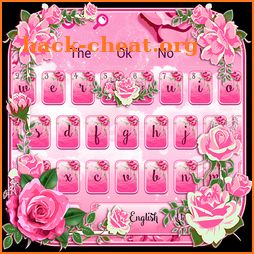 Pink Rose Flowers Keyboard icon