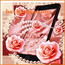 Pink Rose Gold Luxury Keyboard Theme icon