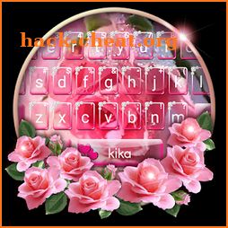 Pink Rose Heart Keyboard Theme icon