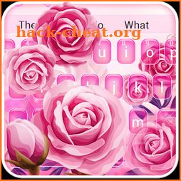 Pink Rose Love Keyboard icon