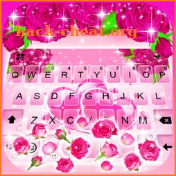 Pink Roses Gravity Keyboard Background icon