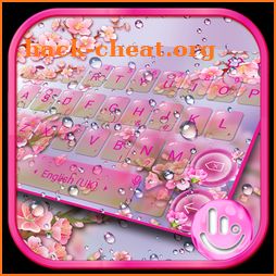 Pink Sakura Flower Keyboard Theme icon