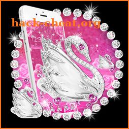 Pink Shine Diamond Swan Theme icon