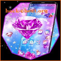 Pink Shiny Diamond Theme icon