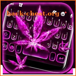 Pink Smokey Weed Keyboard Theme icon