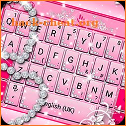 Pink Sparkling Diamond Princess Keyboard Theme icon