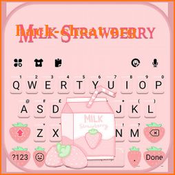 Pink Strawberry Keyboard Background icon