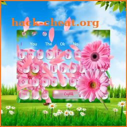 Pink Sunflower Keyboard Theme icon