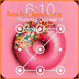 Pink Tasty Donuts Baking Lock Screen Password icon